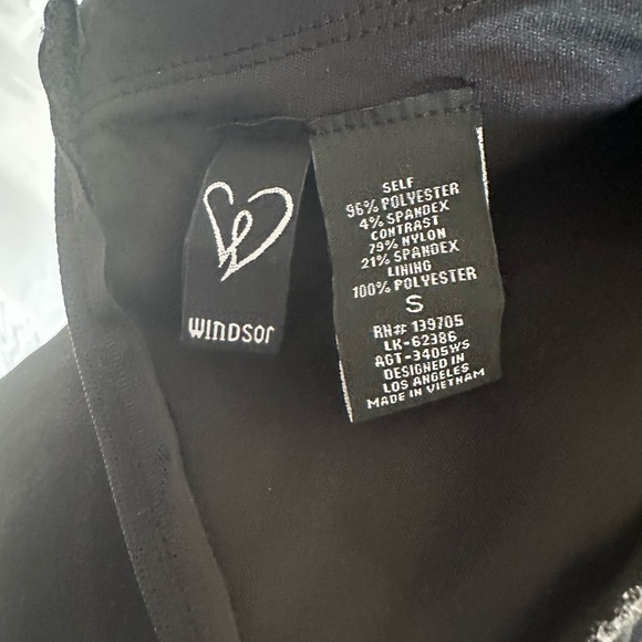 Windsor Black Dress with Sheer Accents, Evening gown, Sweetheart neckline SZ S - Picture 16 of 16